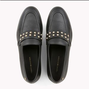 Tommy Hilfiger studded leather loafers